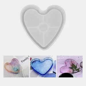4 inch heart border mould