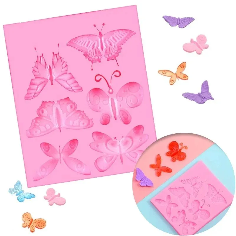 7 cavoty butterfly mould size -11 inch 9cm