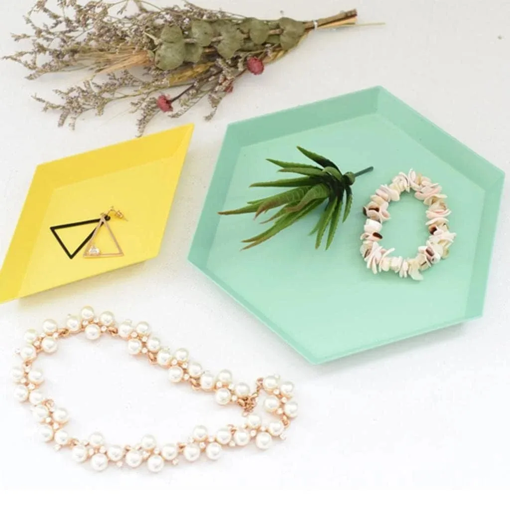 4 inch hexagon coaster mould 25grm, 8mm depth, 10.3cm