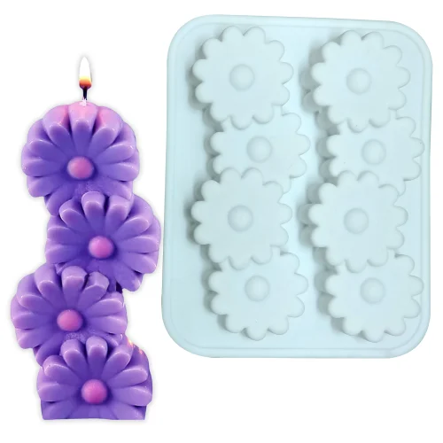 FlowerCandle mould/ Min.Qty-12Pcs/x.suo /Size-13*5.5*3.4