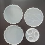 4inch 3pcs coaster,1pcs dropper mould 10cm 7mm depth min qty 12pcs..JT.