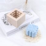 Cube Diamond Candle /MinQty-12 Pcs.x sje /Size7.4*7.4*6