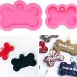 Big dog tag silicone mould 19.50x20.50cm min qty 12pcs..SUE.