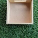 mdf base wooden tray size  6x6x2
