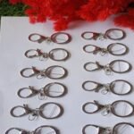 Bluster Keychain Ring Silver Sos /Min.Qty-12 Pcs