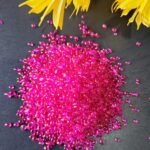 GLASS STONE PINK QTY – MIN 12 PKT