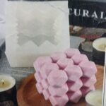Cube Diamond Candle /Min.Qty-12Pcs.xSne /Size-6.8*6.2*6