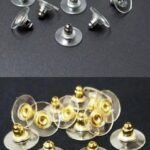 Earing Button 5000 pcs pkt gold and silver
