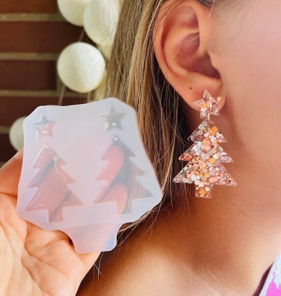 Earring siliconemould min qty 12pcs..SU.
