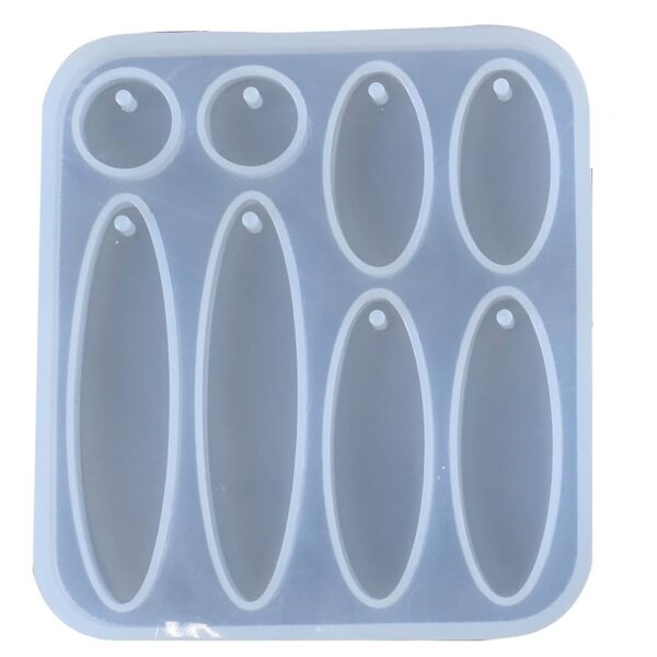 8 cavity oval mould 7.6x7cm 6mm depth min qty .12pcs..UN.