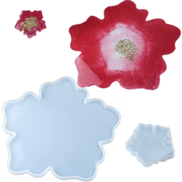 5inch plain Flower coaster 6mm depth min qty 12pcs..NE.