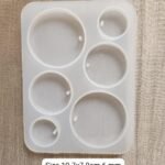 6 cavity round mould 10.7x7.9cm 6mm depth Min qty 12pcs..UN.