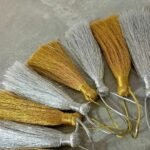 Tassle Gold Silver Mix/12 Pcs Pkt