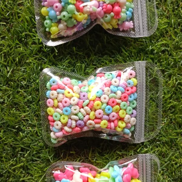 Plastic candy beads
