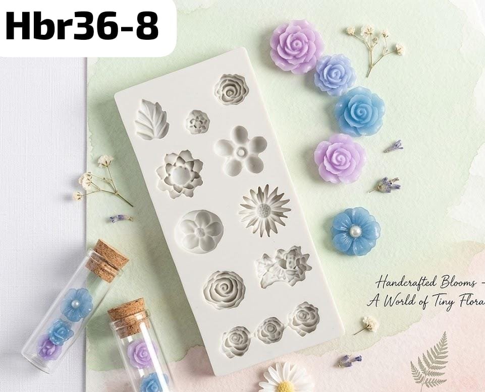 WhatsApp Image 2026-03-10 at 12.38.37 PM 12 cavity pink flower mould - Image 1