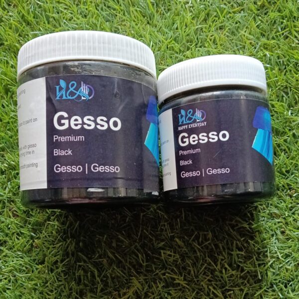 GESSO 250 GRM COLOUR IN WHITE & BLACK