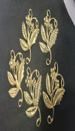 Metal  Leaf Gold 30 PCS PKT