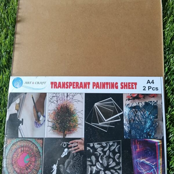 transparent pating acrylic sheet A4 2 pcs set