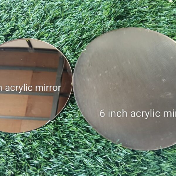 acrylic mirror gold rond 5 inch