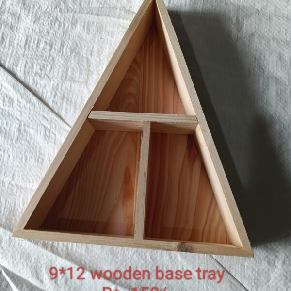 wooden base tray size 9x12