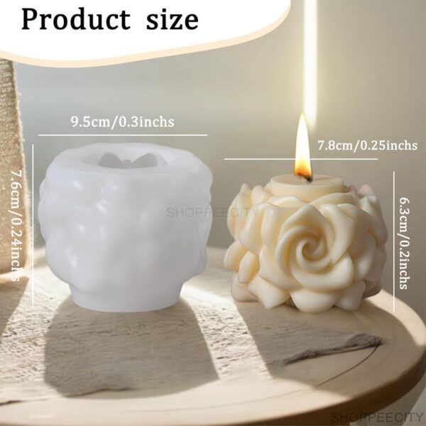 rose candle mould