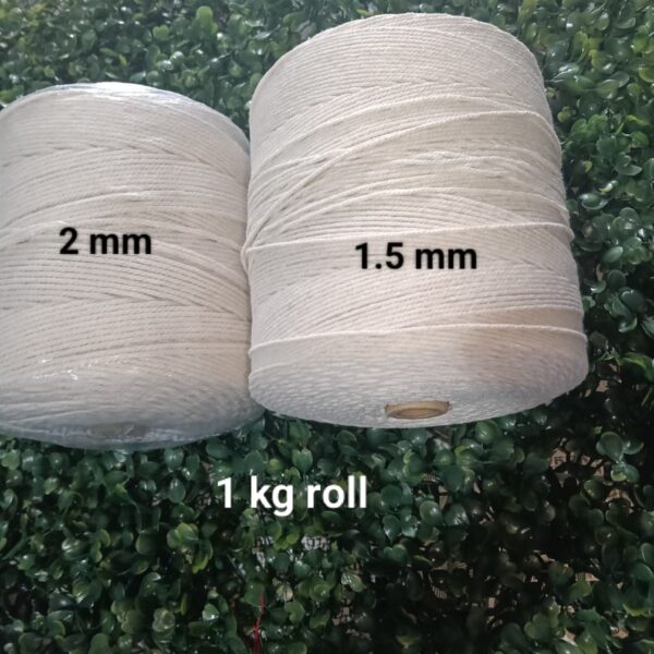 white 1 kg tread 2 mm and 1.5 mm