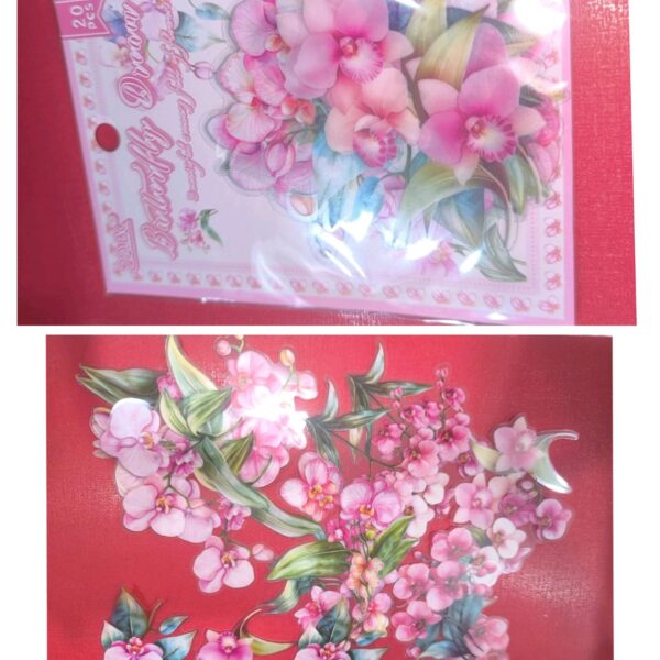 3D flower resin sticker 20 pcs flower
