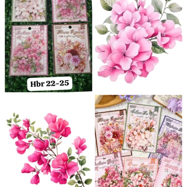 3D Flower Resin sticker 40 pcs