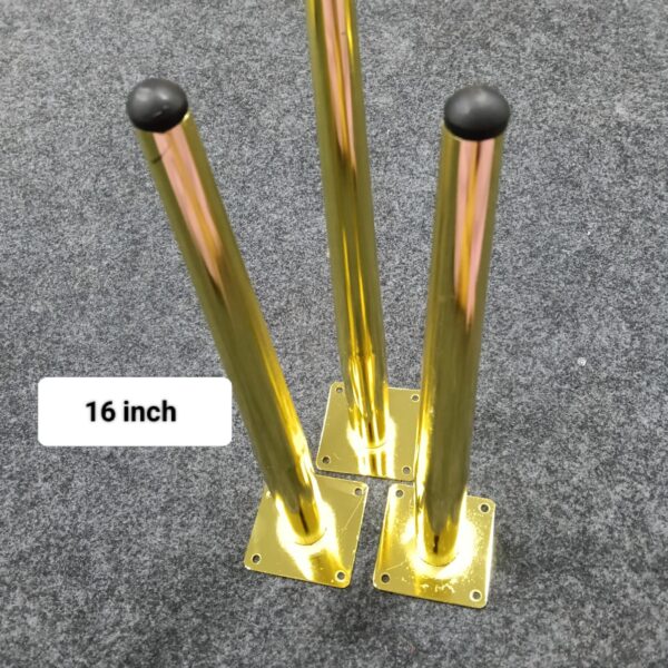 16" straight metal legs 3 pcs set