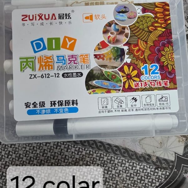 Diy 12 pcs colour marker set