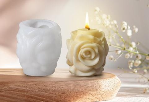 Big Rose Candle mould