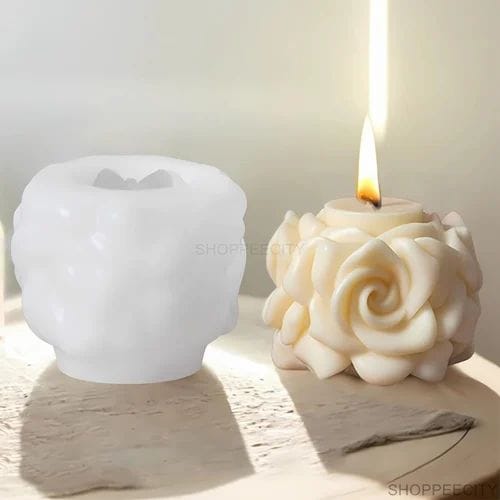 Rose candle mould