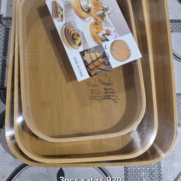 3 pcs Rectangle serving tray