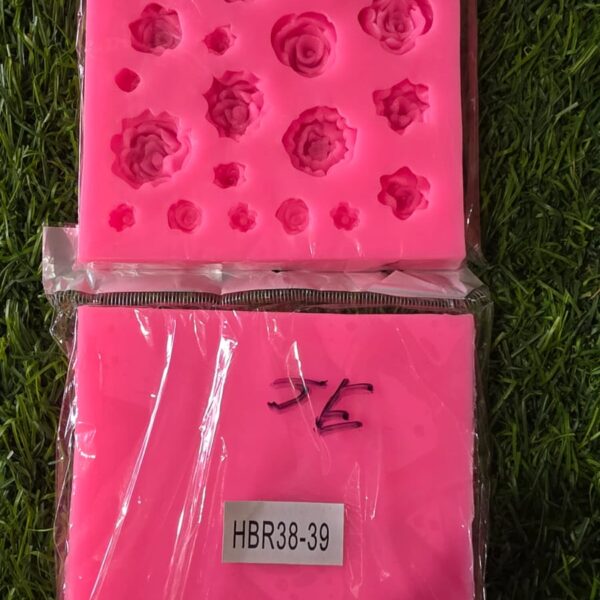 HBR 38-39 21 Cavity Rose Flower Mould