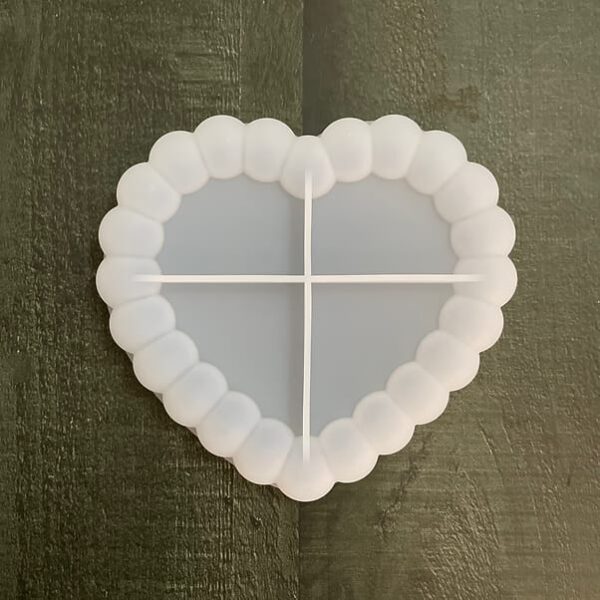 SRN361 Heart bubble 5.5"dish mould
