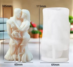 HBR 36-19 Hugging couple candle mould