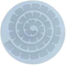 10'' Round 3D Flower silicone mould min qty.12pcs..SNE. - Image 1