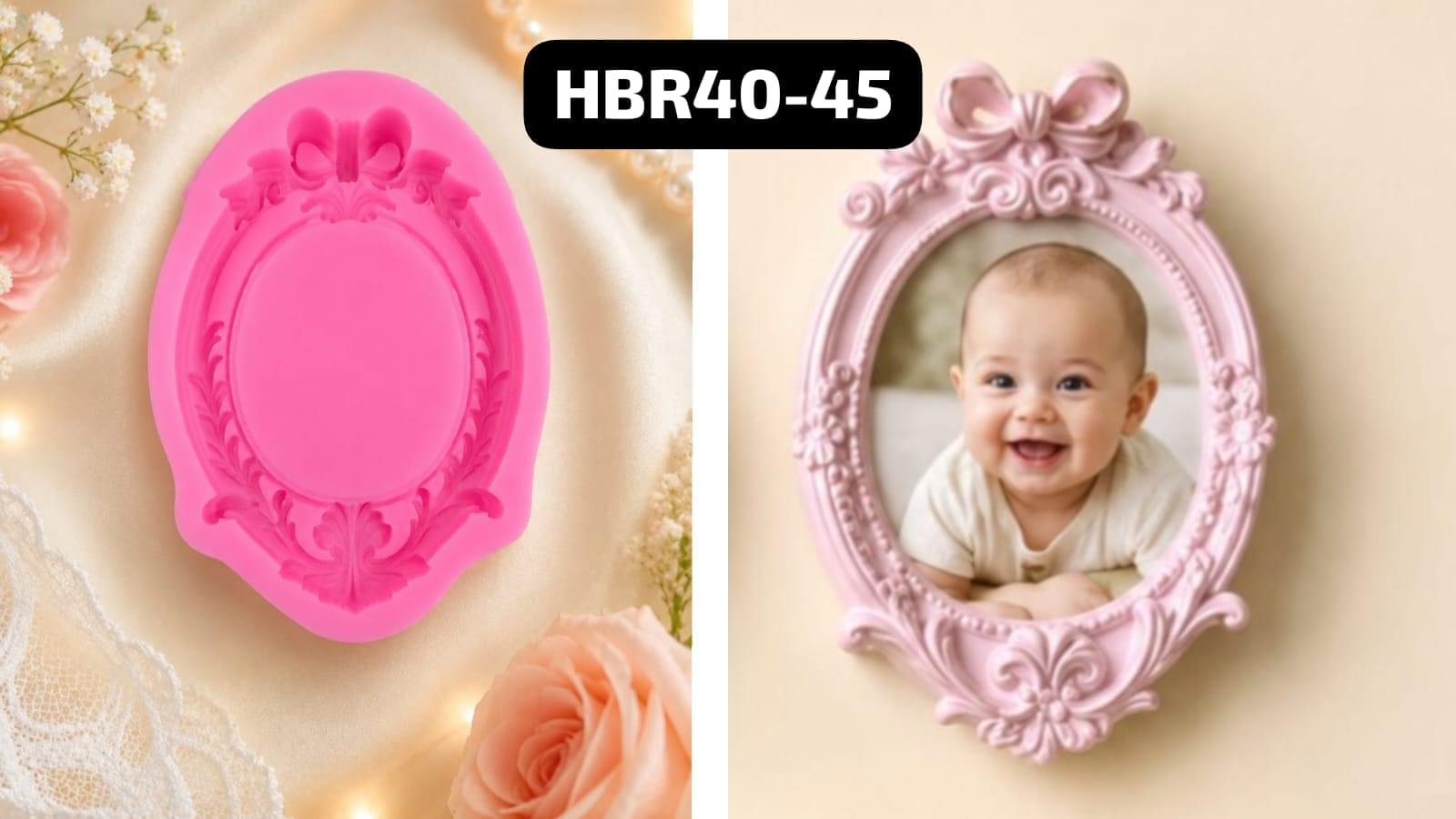 HBR40-45 Mini Desing Oval Mould Weight- 31grm - Image 1