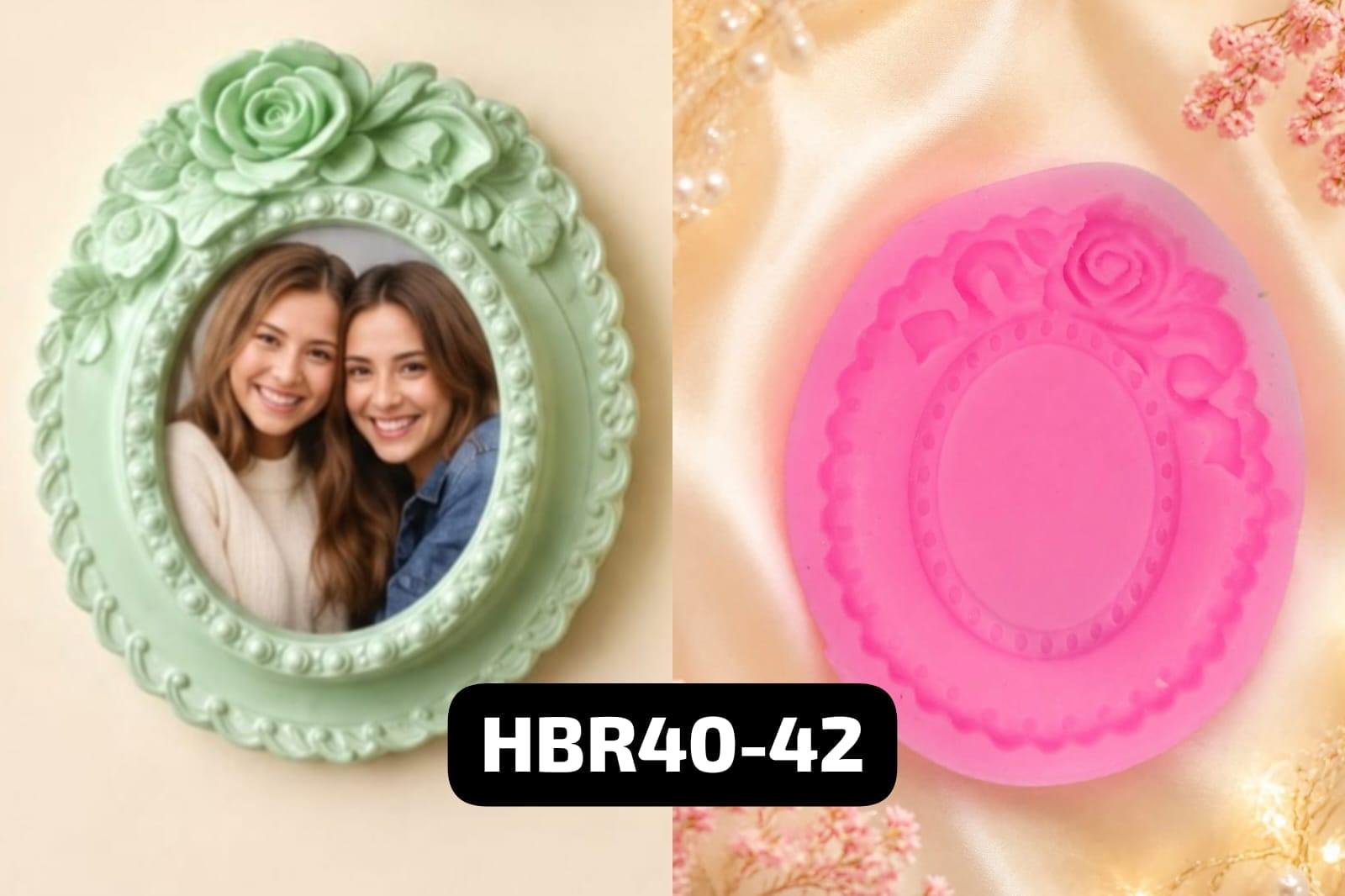 WhatsApp Image 2026-07-21 at 4.16.12 PM HBR40-42 Mini Oval Frame Mould Weight- 31grm - Image 1