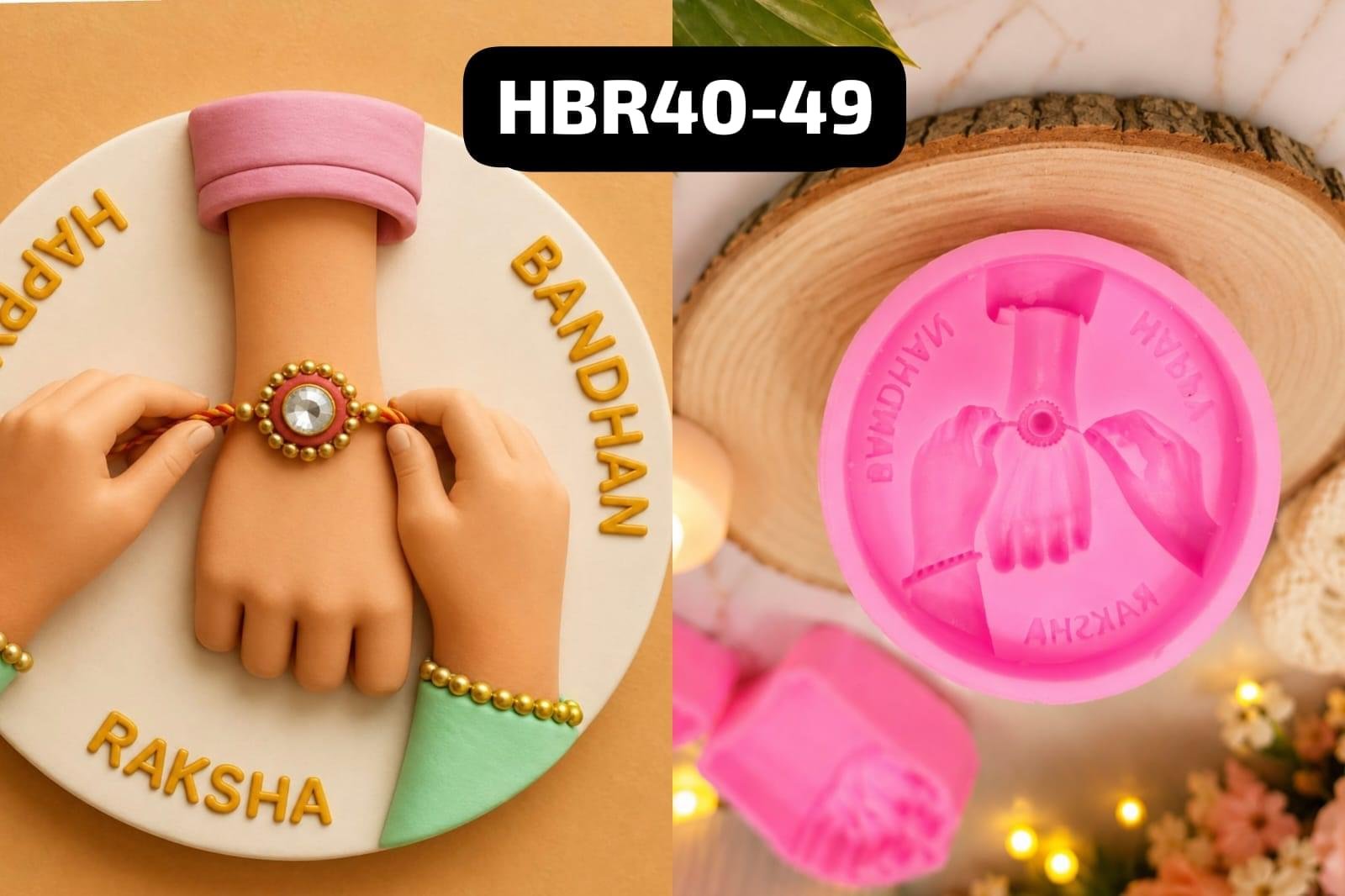 HBR40-49 Raksha-Bandhan Hands Mould Weight – 43grm - Image 1