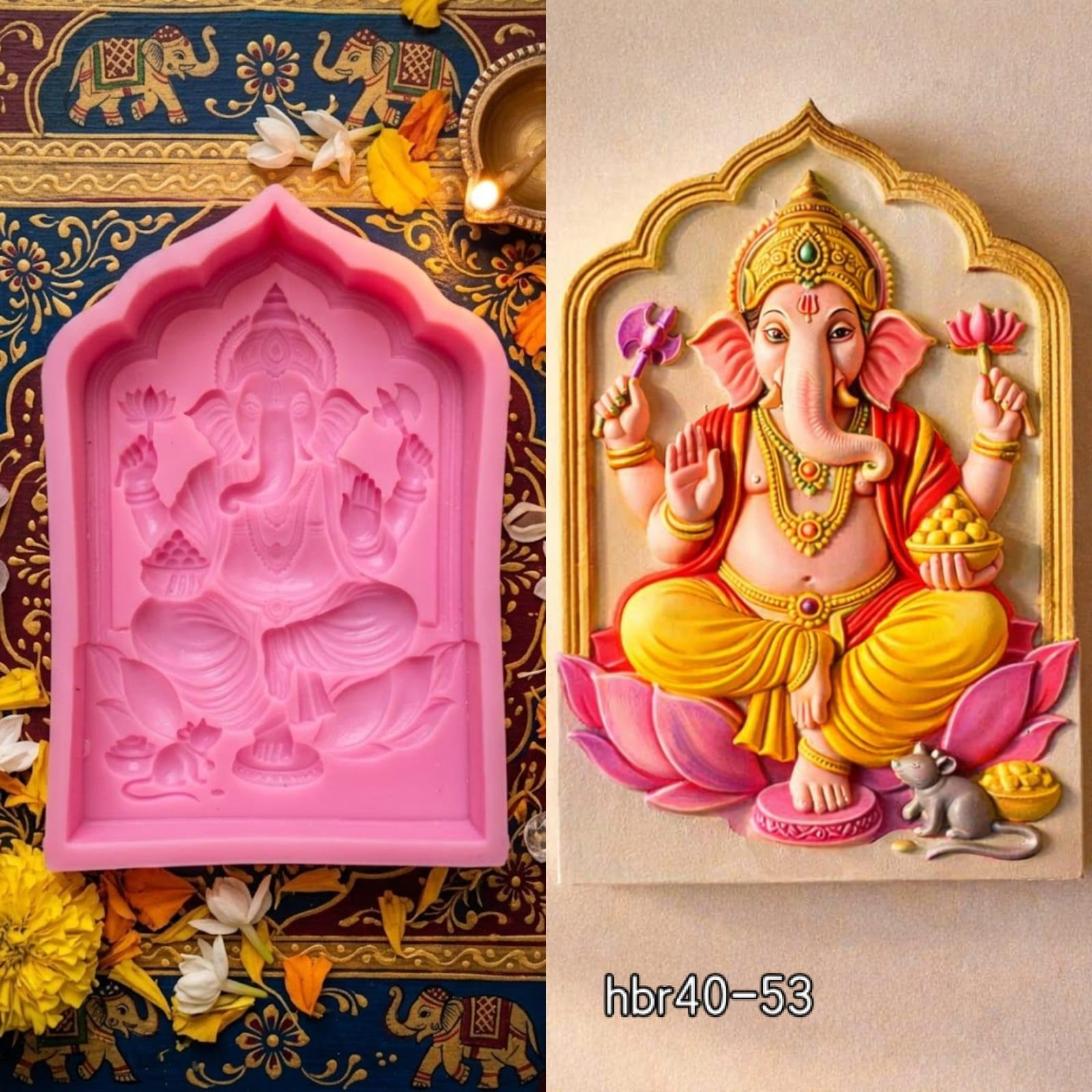 HBR40-53  Ganesh ji mould  Weight-122 grm - Image 1